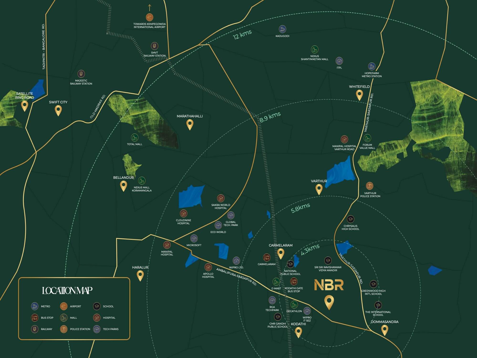NBR Soul Of The Seasons Sarjapur Road Location Map NBR Soul Of The Seasons Sarjapur Road Location Map